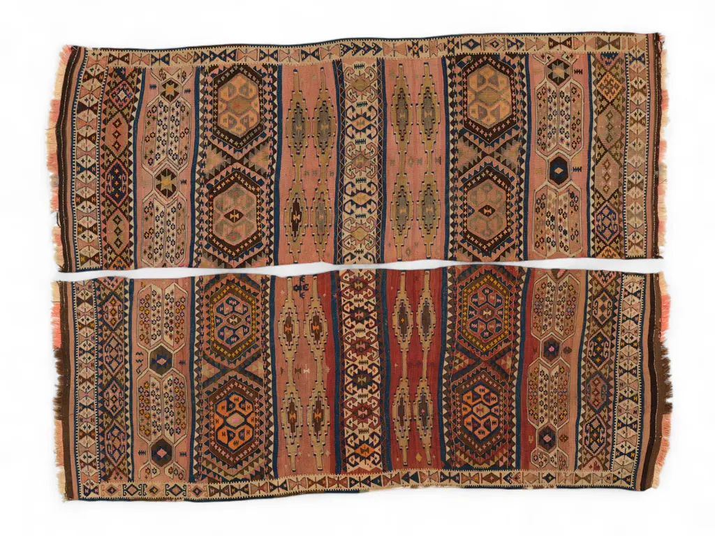 Semi-antique Uzbekistan large kilim Hakkari-Kasuran, Image 1++